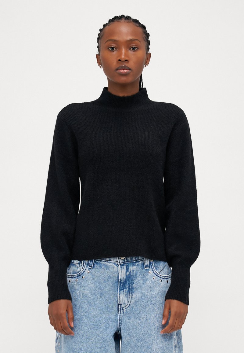 Vero Moda Petite VMPIPPA HIGHNECK - Džemperis - black