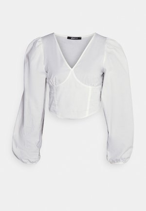 Gina Tricot GRY BLOUSE - Hosszú ujjú felső - offwhite