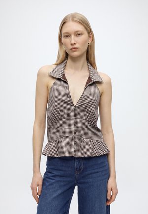 Hollister Co., Μπλούζα - white/brown
