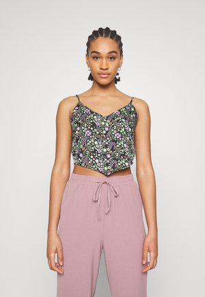 Noisy May SINGLET CROP - Μπλούζα - black