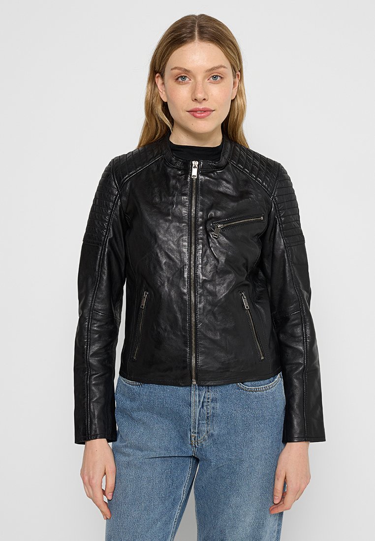 Lee Cooper Leren jas zwart Lee Cooper Leren jas zwart