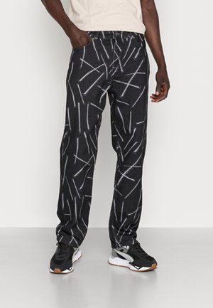 Jeans straight leg - black denim