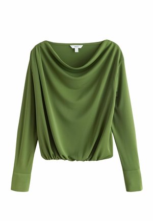 Next, LONG SLEEVED DRAPE BUBBLEHEM TOP - Blouse - green