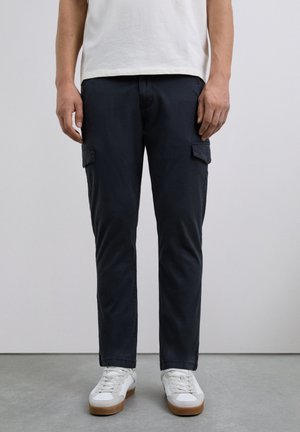 Scalpers, SCALPERS SCNOS SLIM CARGO PANTS - Pantalones cargo - navy
