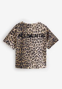 Kurzärmliges Hemd mit Leopardenmuster und lässigem Schnitt. Auf der Rückseite prangt die schwarze Aufschrift "ALLSAINTS". Weiche Stoffstruktur.