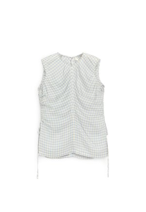 ARKET, ARKET DRAWSTRING TOP - Pusero - white blue