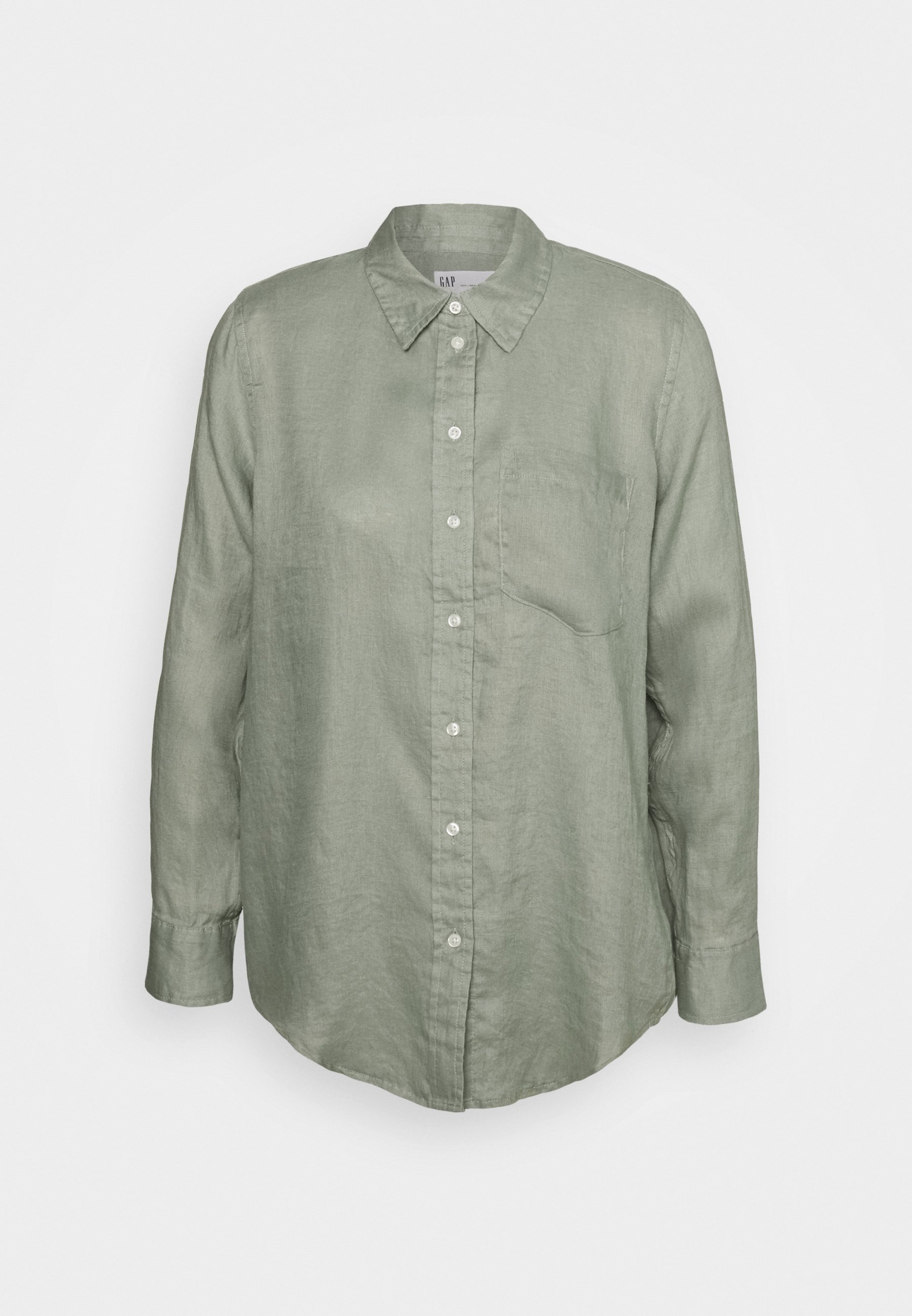 GAP Petite Bluser sage Zalando.no GAP Petite SHIRRED EASY POPOVER DOBBY - Bluser - fresh white