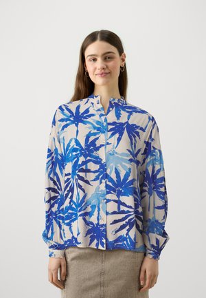 LESLEY BLOUSE - Blusa - warm white/greco blu