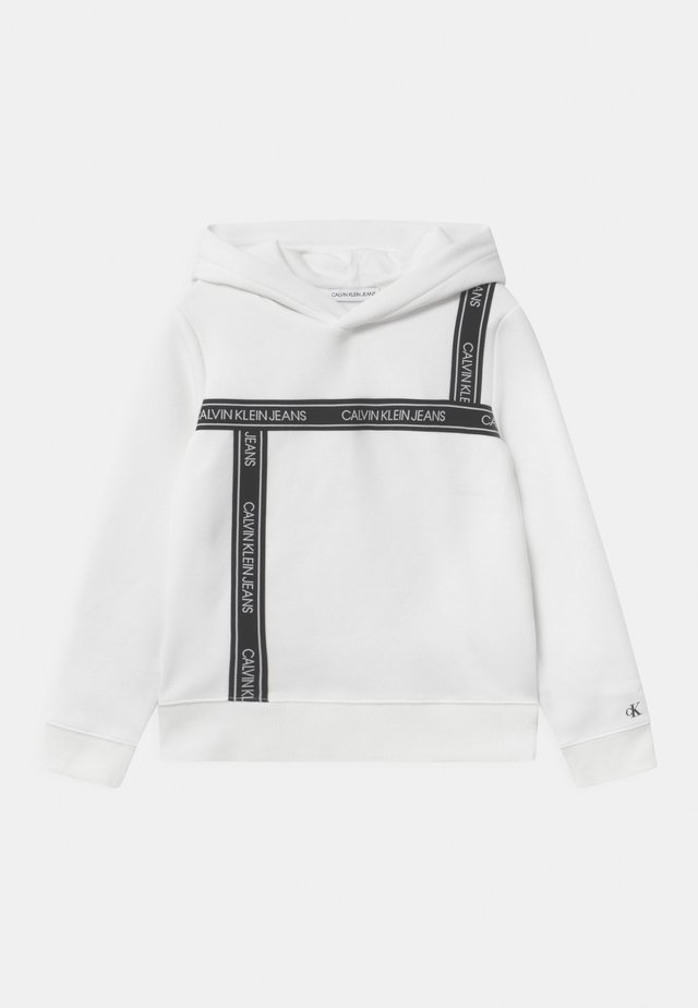 LOGO TAPE HOODIE UNISEX - Sweat à capuche - white