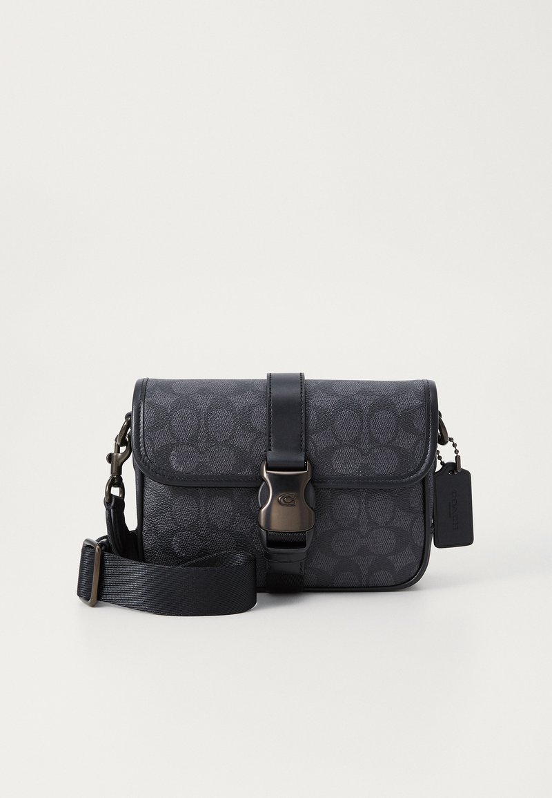 COACH LEAGUE CROSSBODY 19 IN SIGNATURE - Skulderveske - charcoal