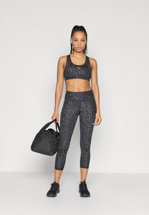 PUMA 4KEEPS BRA - Medium support sports bra - black — foto 2