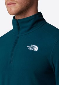 The North Face GLACIER 1/4 ZIP - Suéter de forro polar - midnight petrol