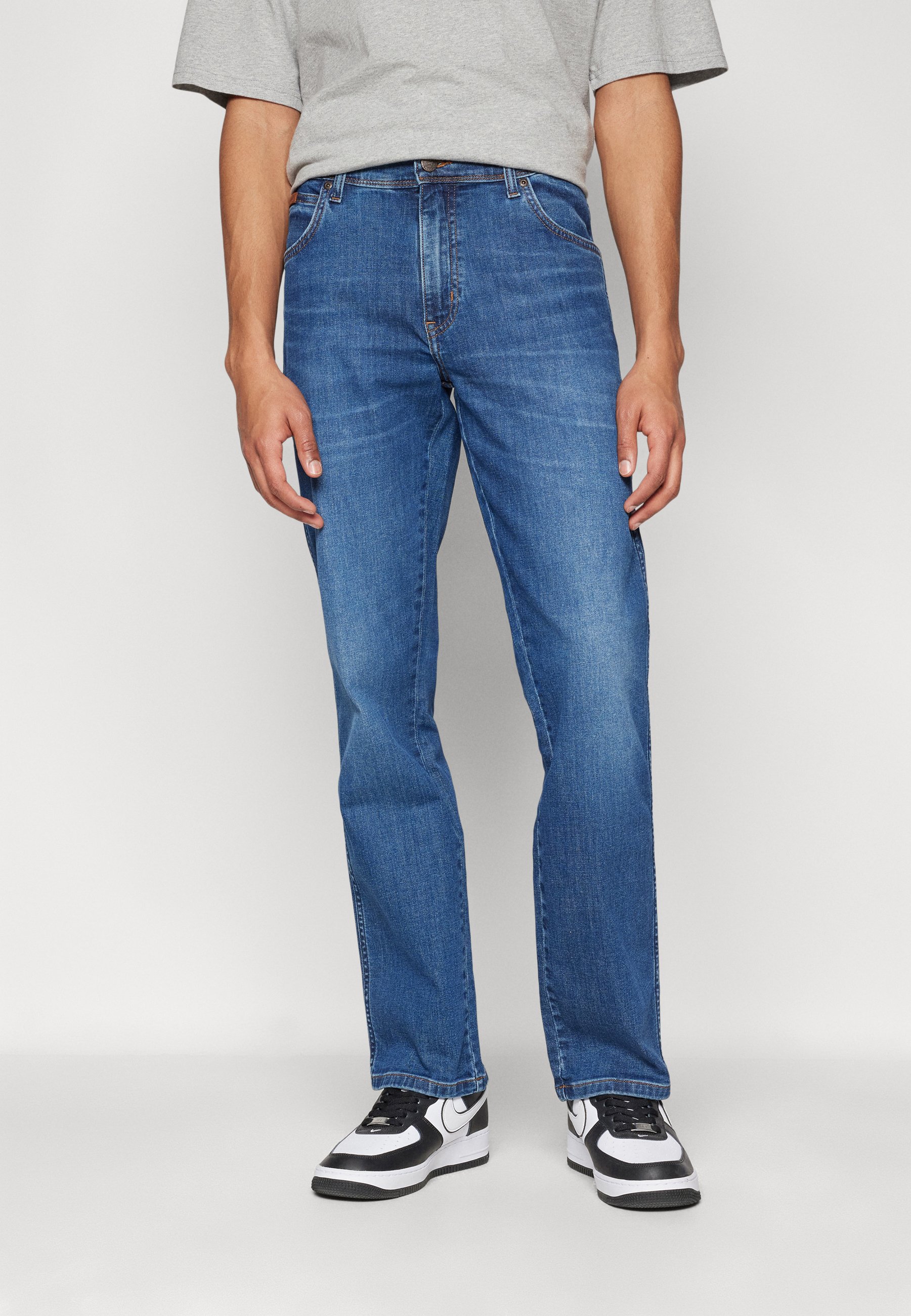 Wrangler Jeans Dritto Donna: Blu E Nero, Pantaloni Casual Di Qualità
