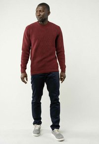 MELA RAVI - Strickpullover - burgunderrot