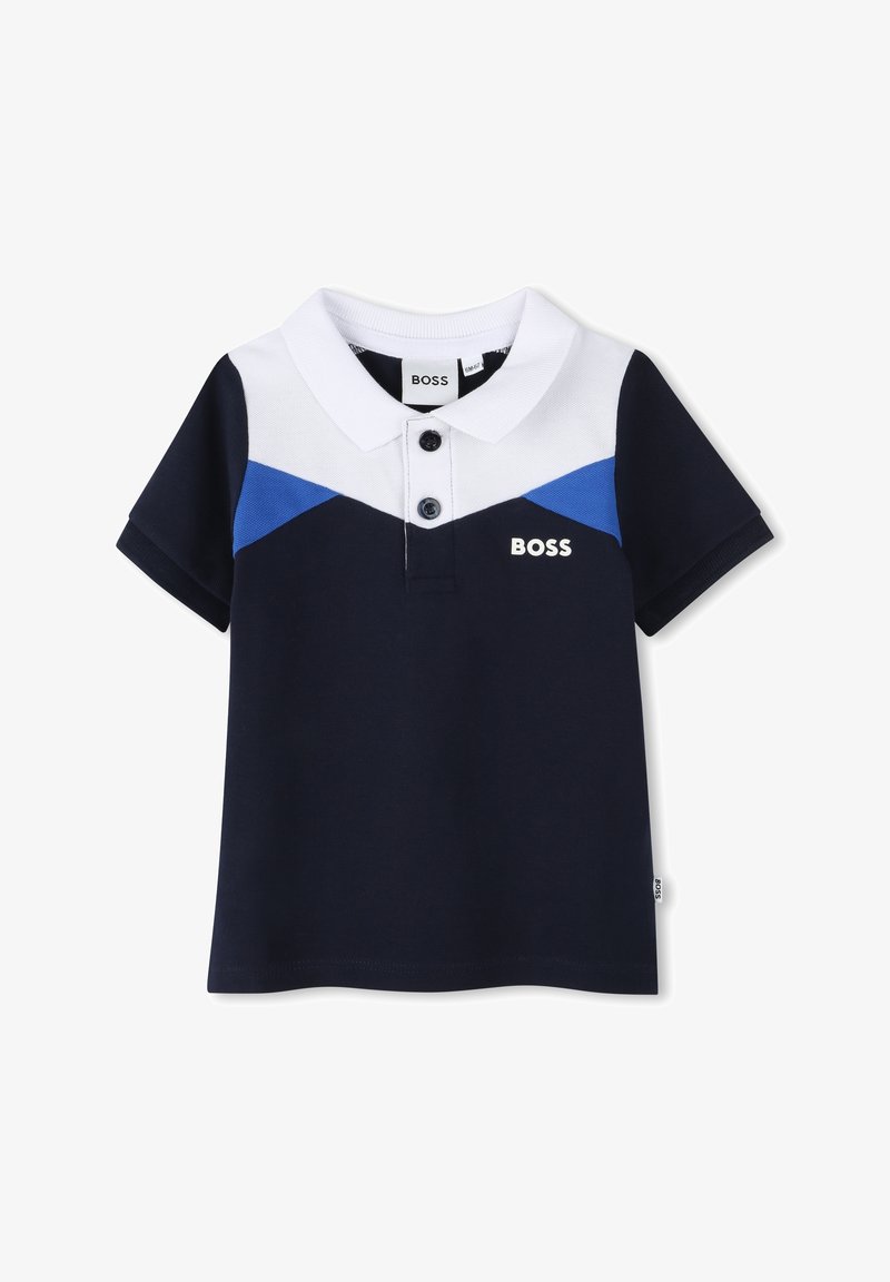 BOSS Kidswear COLOUR BLOCK - Poloshirt - bleu cargo