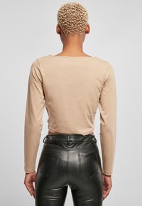 Urban Classics CROPPED LONGSLEEVE - Langarmshirt - unionbeige