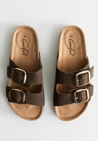 New Look FAUX SUEDE BUCKLED STRAP - Sandalias - rust