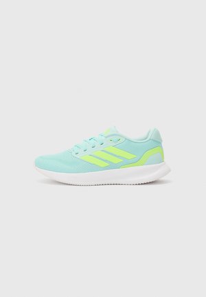 adidas Performance RUNFALCON - Hardloopschoenen voor op de weg - semi flash aqua/lucid lemon/core black