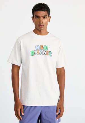 New Balance DRAKE CEREAL  - Print T-shirt - ash heather