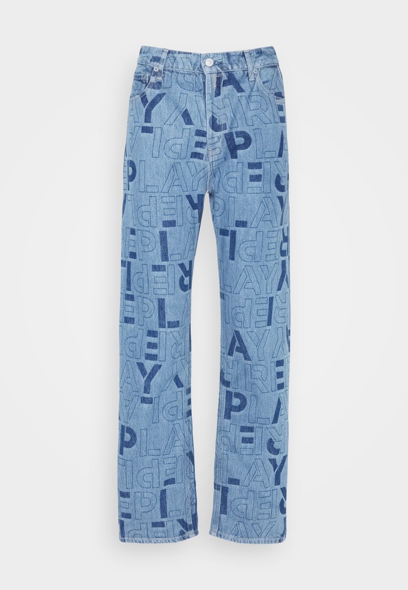 Replay Relaxed fit jeans lichtblauw denim