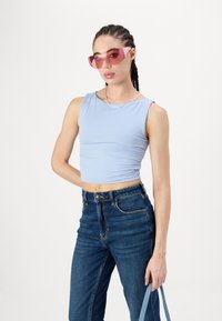 Hollister Co. SEAMLESS SHELL - Felső - zen blue