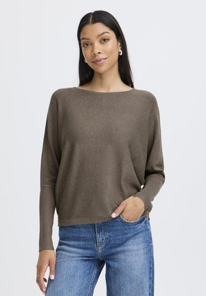 MORLA BAT - Strickpullover - walnut melange