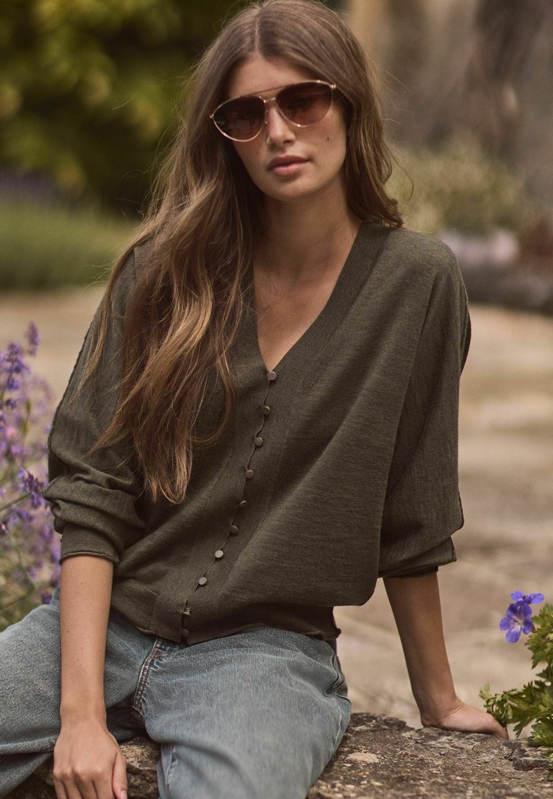 Next Cardigan - khaki green