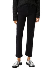 comma casual identity TAILLE HAUTE À - Jeans a sigaretta - schwarz