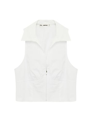 Koton, CROP  - Blouse - white
