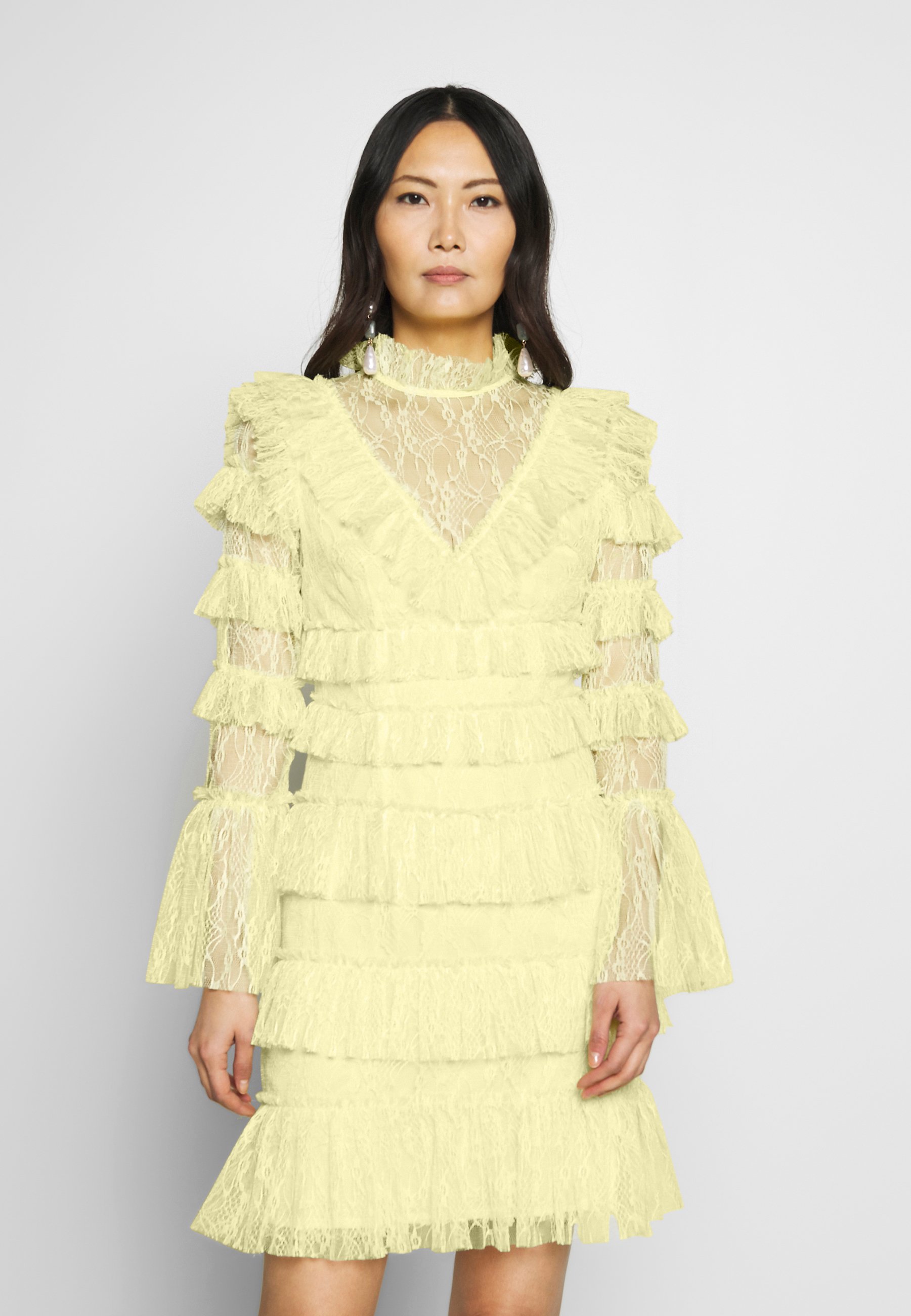 lemon cocktail dress