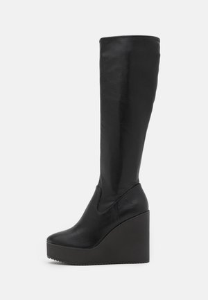 Bottes compensées - black