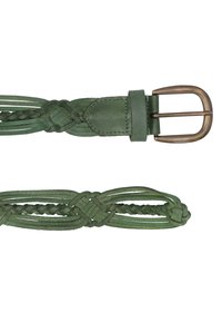 VENEZIA Gevlochten riem - green