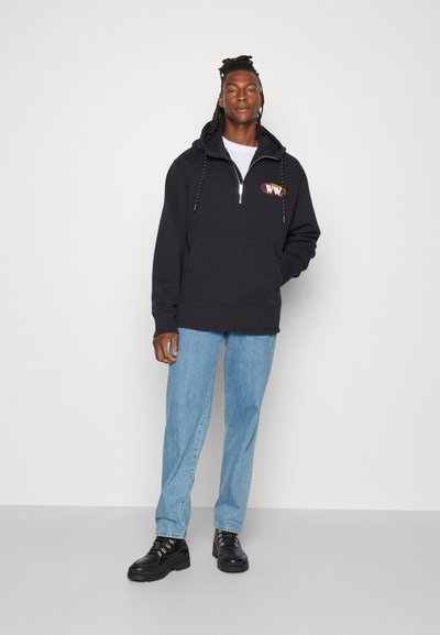 WOOD WOOD CASPER HALF ZIP - Melegítőfelső - black