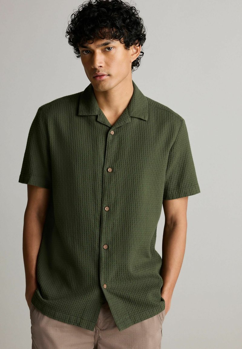 Next - SHORT SLEEVE - REGULAR FIT - Marškiniai - green, Padidinti