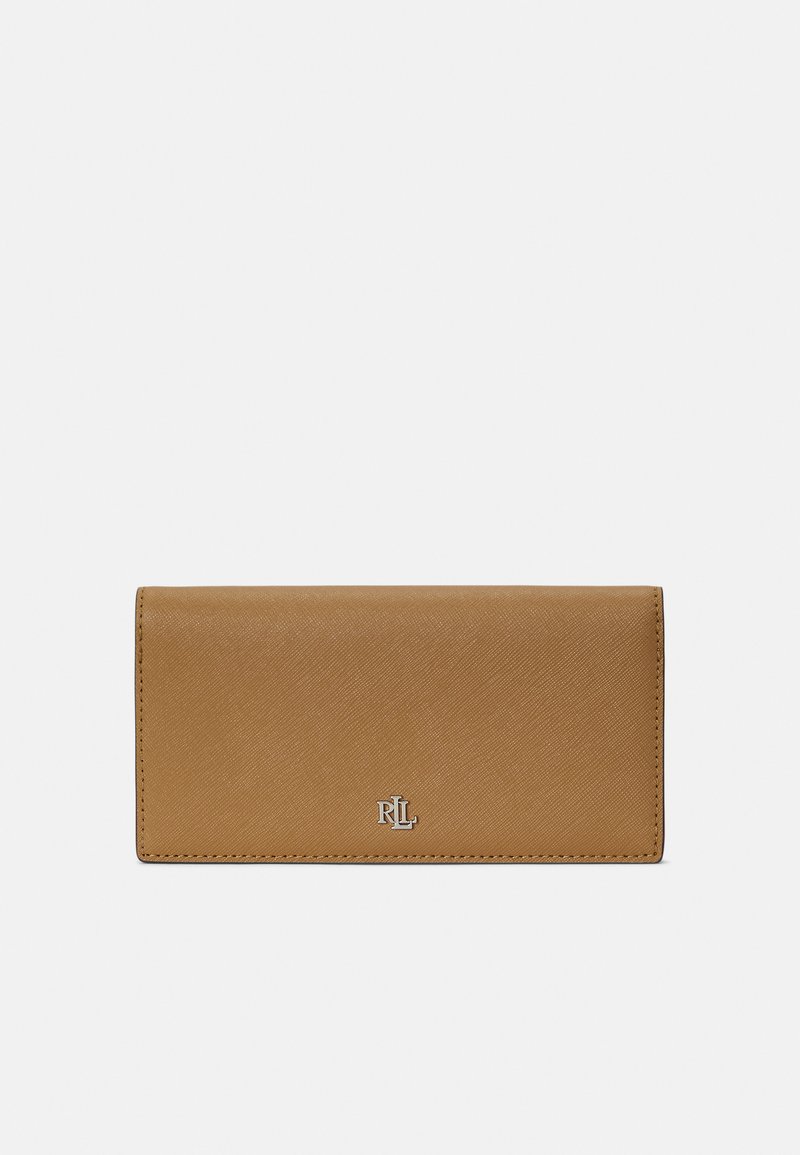 Lauren Ralph Lauren CROSSHATCH LEATHER SLIM WALLET - Wallet - camel ...