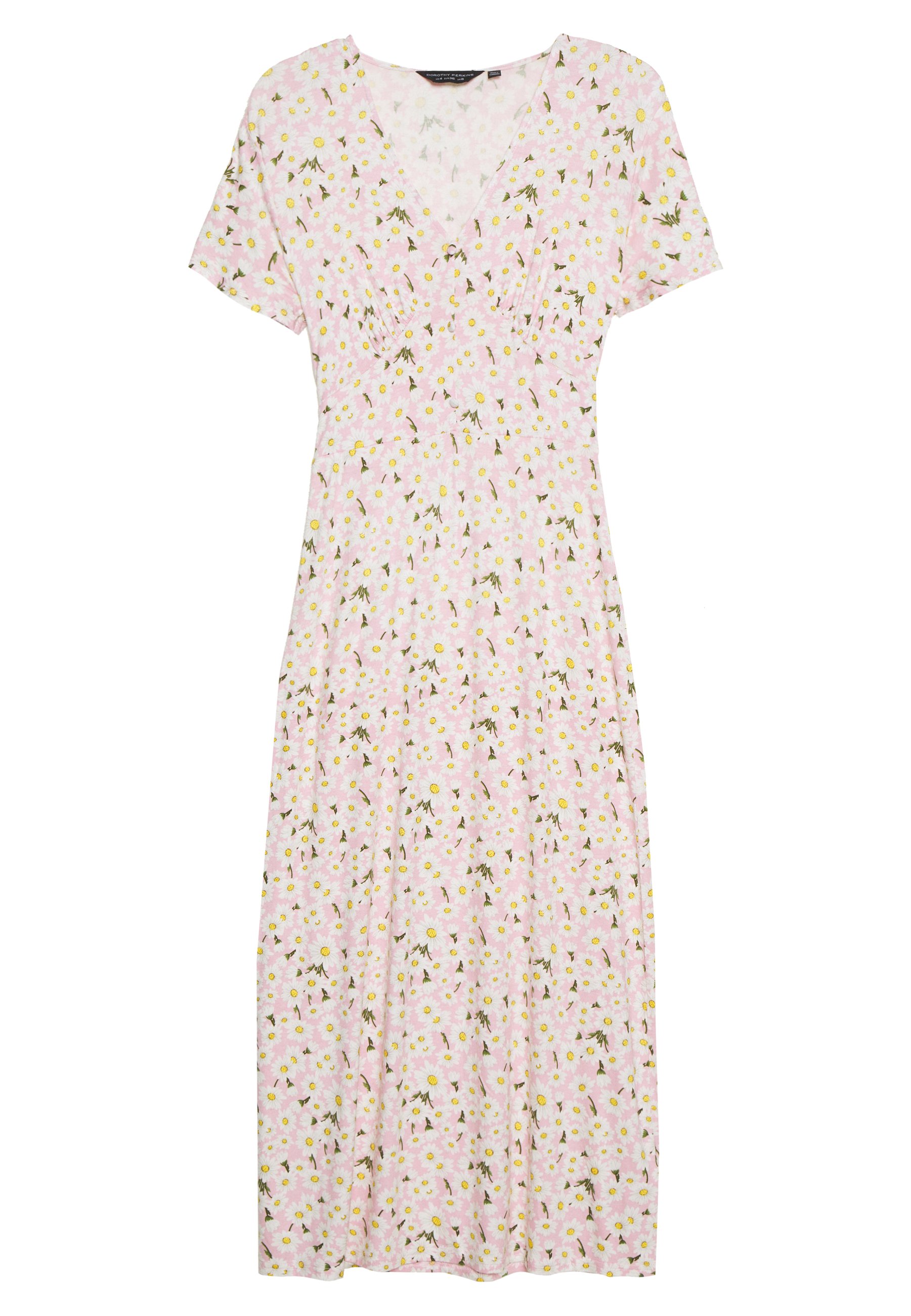 Dorothy Perkins DAISY BUTTON THROUGH SLEEVE MIDI DRESS Dorothy Perkins BUTTON THROUGH MIDI DRESS - Jerseykjole - navy