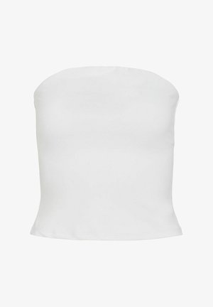 Valge, õlalihastega top, millel on kehaümberse vorm. Valmistatud siledast ja venivast kangast. Omab sirget ja puhta äärega kaelust ning kergelt laienevat alusosa.