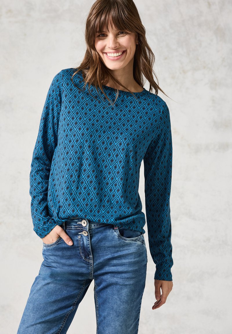 Cecil U-BOOT-AUSSCHNITT - Longsleeve - blau