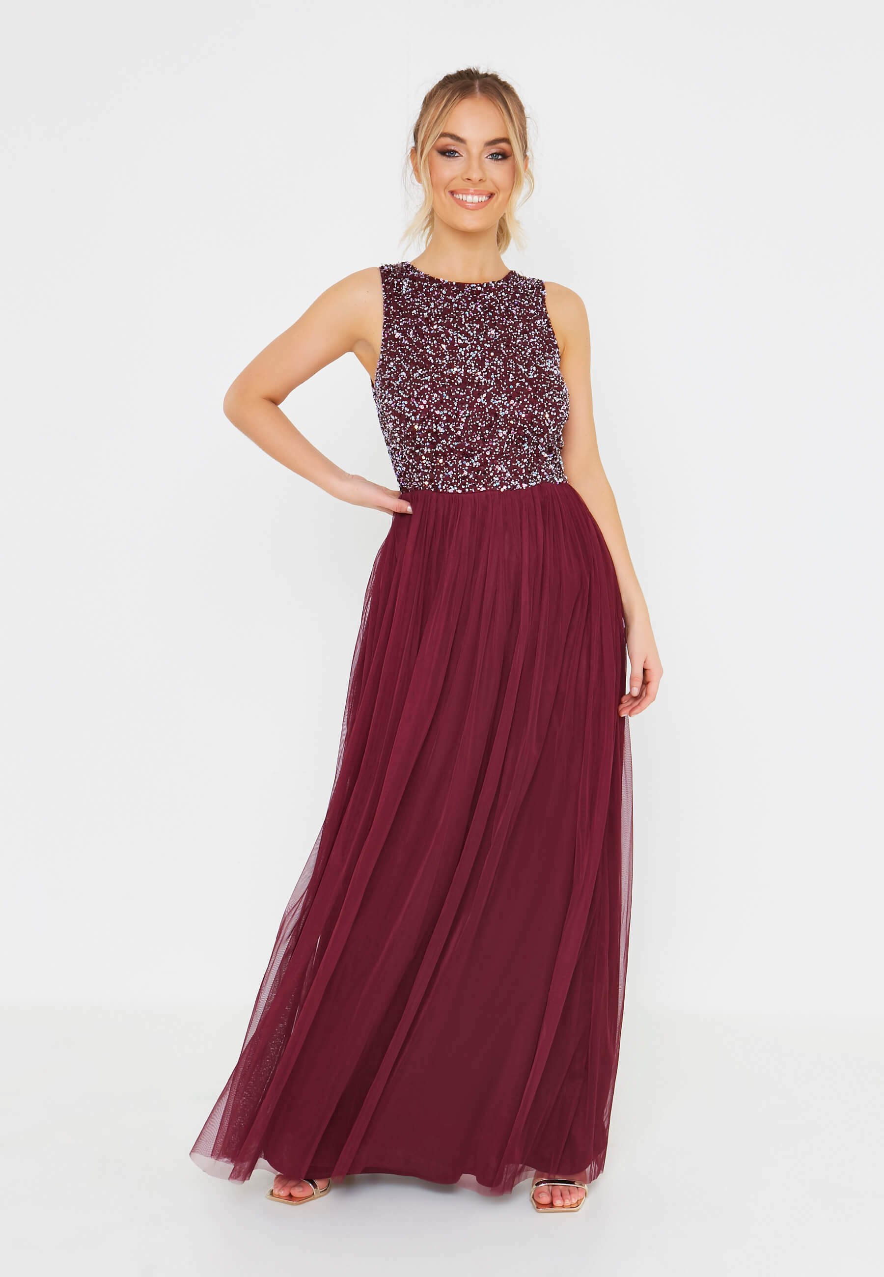 zalando robe bordeaux