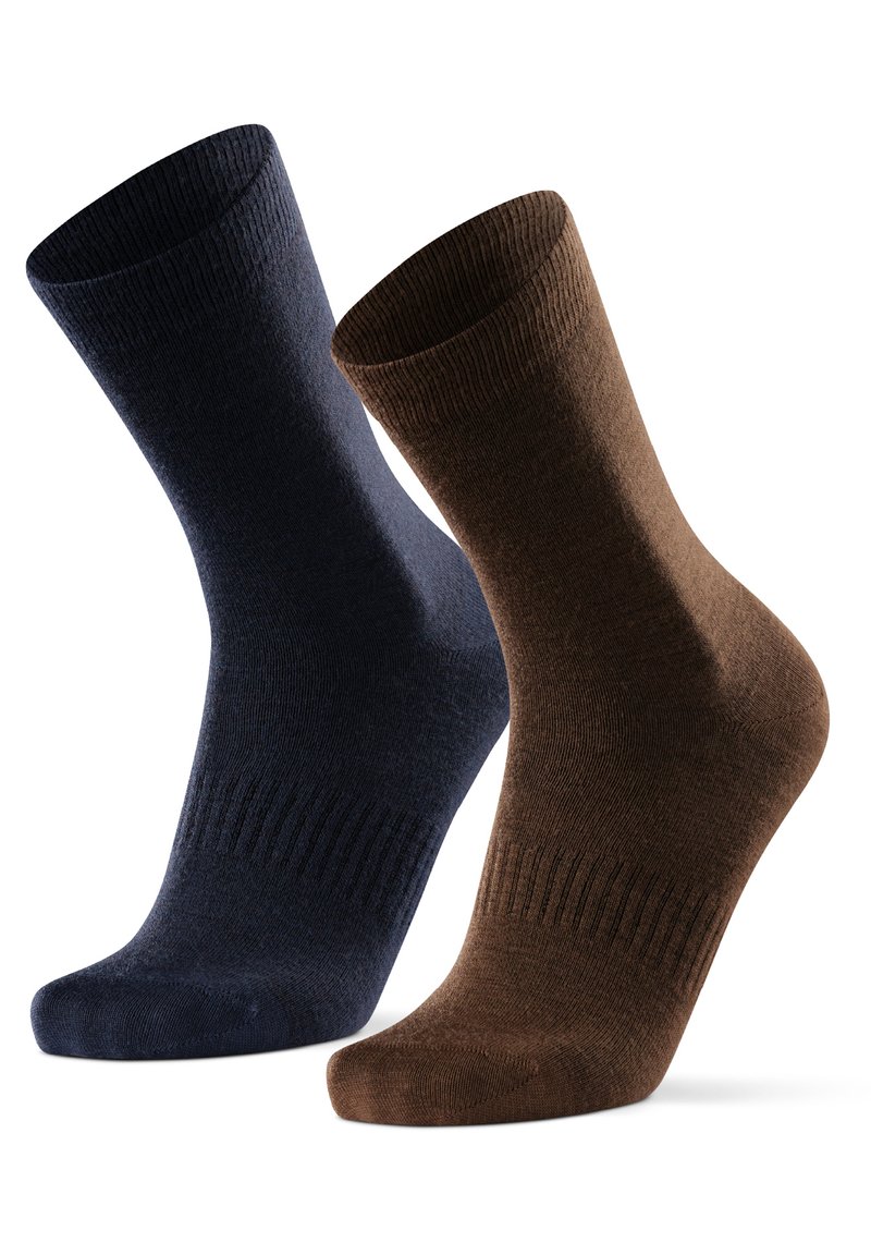 Danish Endurance 2 PACK Skarpety sportowe multicolor blue/brown