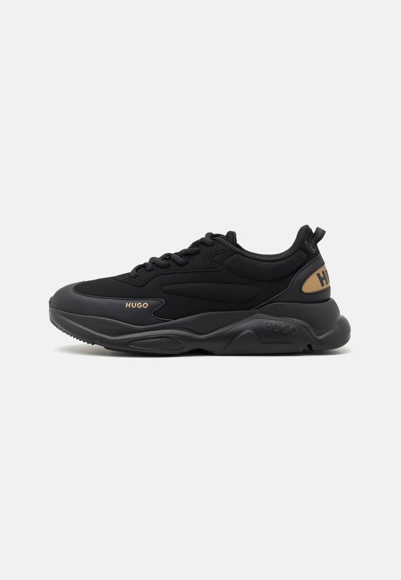 HUGO - LEON RUNN - Trainers - black/gold, Enlarge