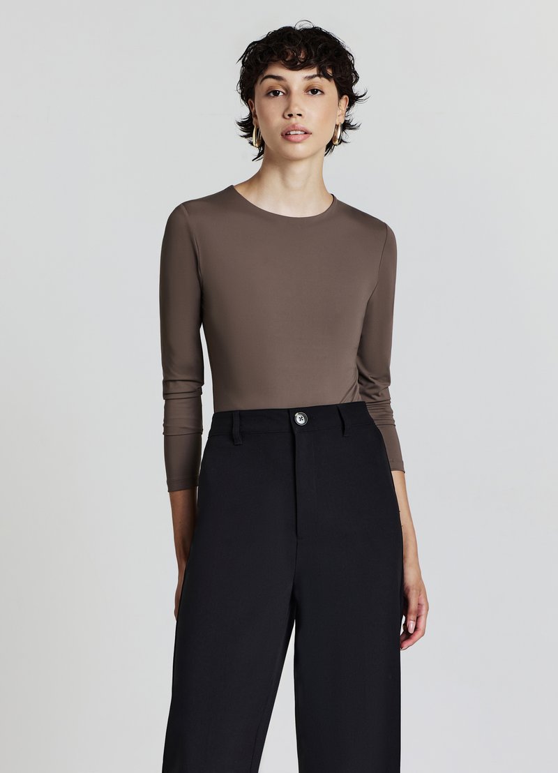 Calliope GIROCOLLO UNITA - Maglietta a manica lunga - fango