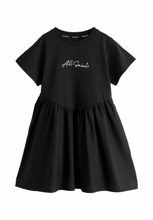 REGULAR FIT - LOGO CHEVRON - Robe en jersey - black