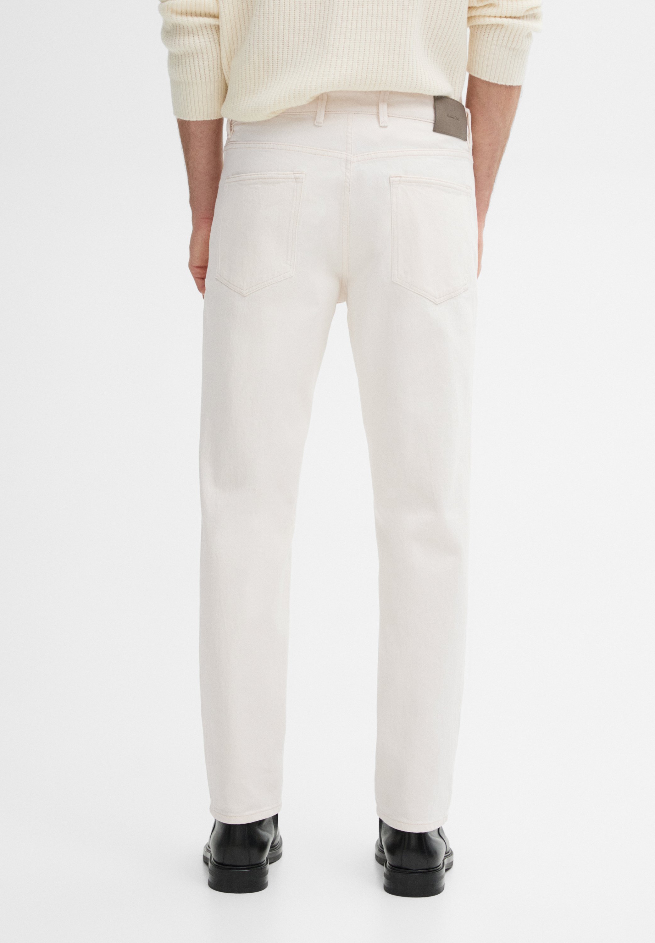 Massimo Dutti Slim fit jeans - white - Zalando.co.uk
