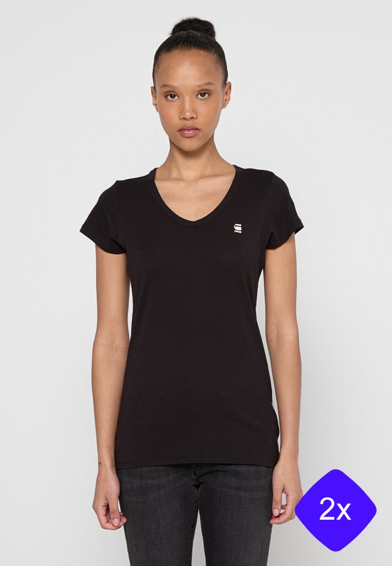 G-Star T-shirt basic zwart G-Star T-shirt basic zwart