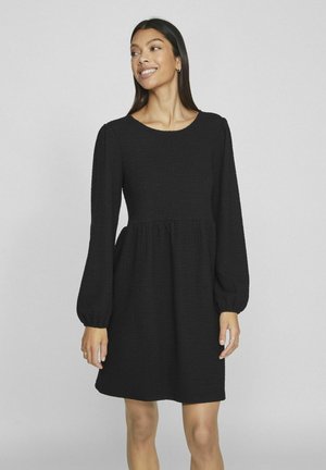 VILA LANGÄRMELIGES - Denné šaty - black
