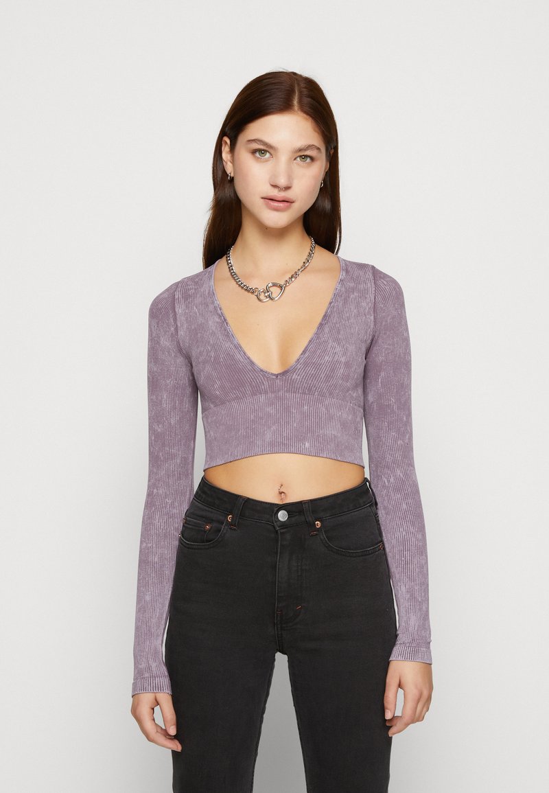 BDG Urban Outfitters JOSIE LONG SLEEVE Top s dlouhým rukávem acid purple/fialová Zalando.cz