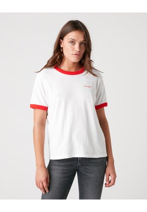 RELAXED RINGER TEE - T-shirt con stampa - flame red