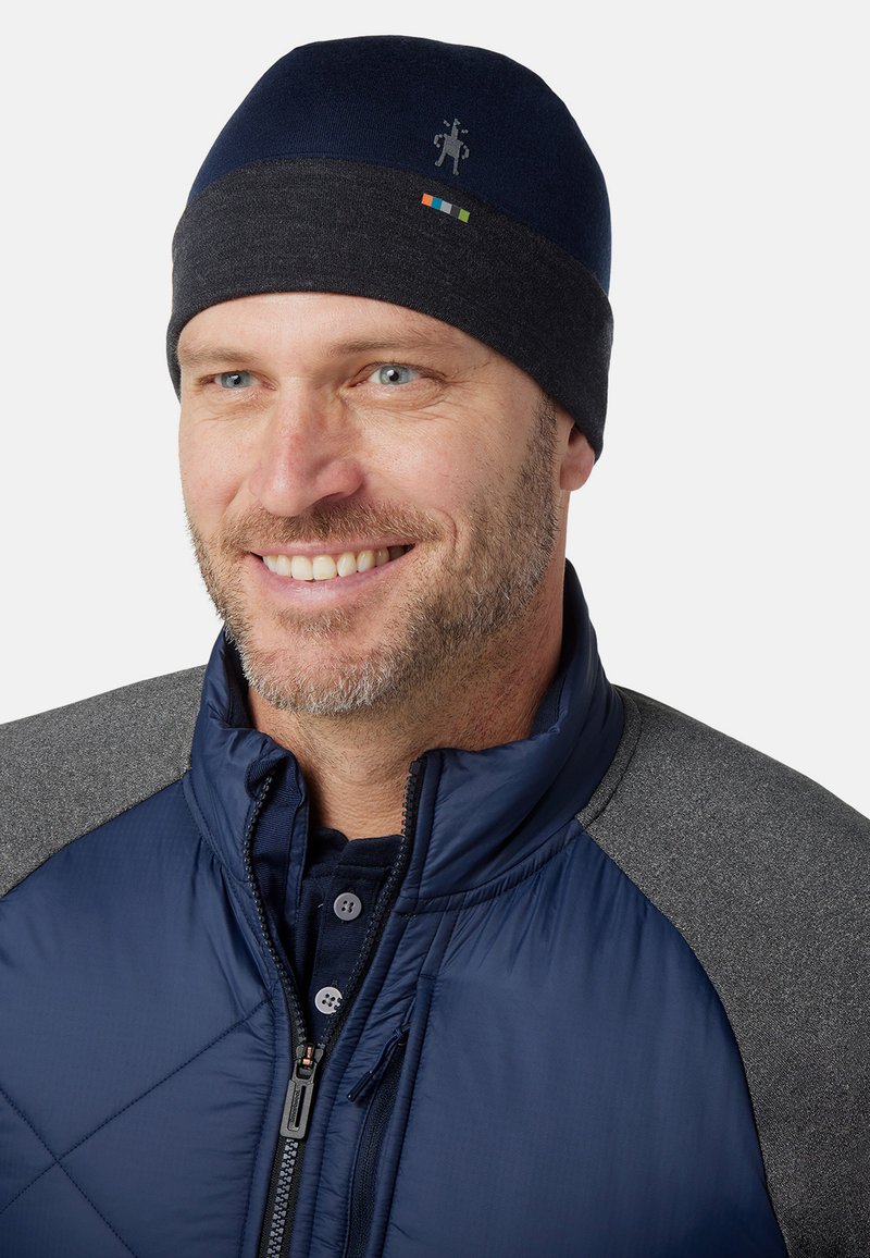 Smartwool THERMAL MERINO REVERSIBLE CUFFED Mütze deep navy charcoal