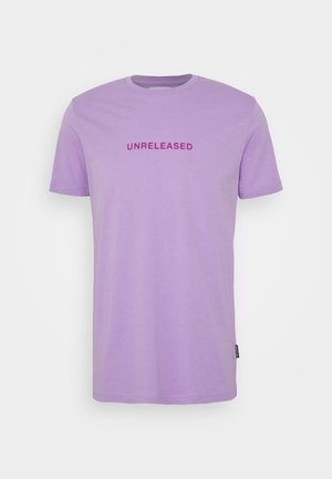 T-shirt med print - lilac